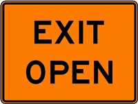 Exit Open Traffic Sign E5-2