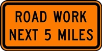 Road Work Next 5 Miles G20-1